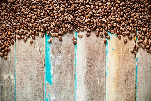 Café asado sobre madera — Foto de Stock