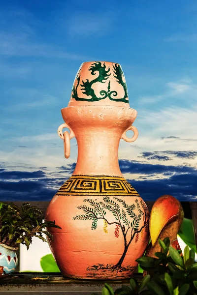 Vase with the blue sky. — Stock Photo, Image