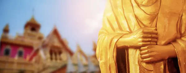Buddha Mano Nel Tempio Della Thailandia — Foto Stock