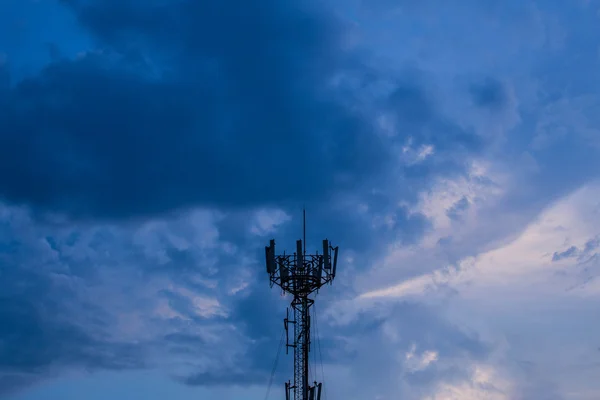 Antenna in sky — Stock Photo, Image