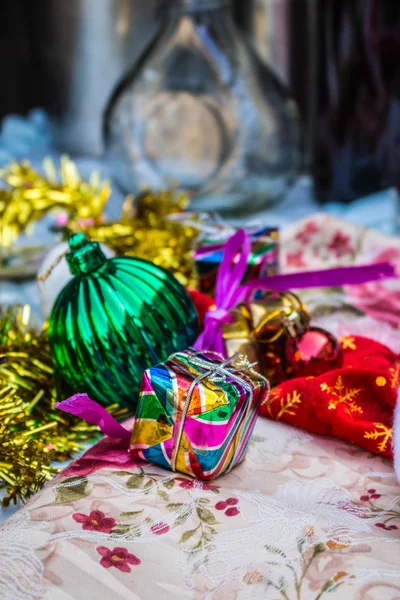 Gifts and decorations — Stock Photo, Image