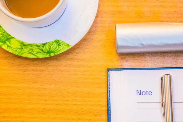 Coffee and Stationery — Stock Photo, Image