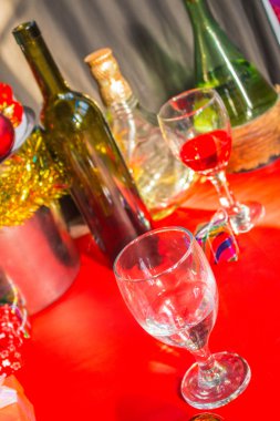 Arka plan cam şarap.