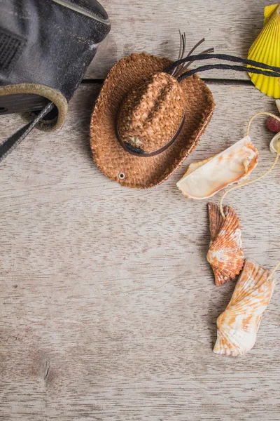 Hat and decorations — Stock Photo, Image