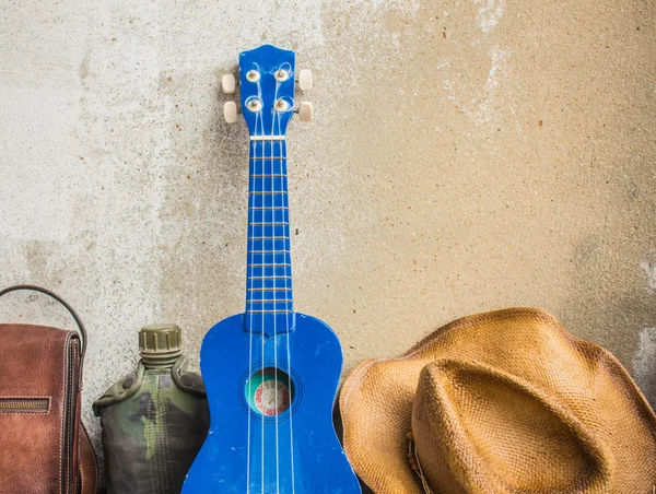 Ukulele and other equipment — Stock Photo, Image