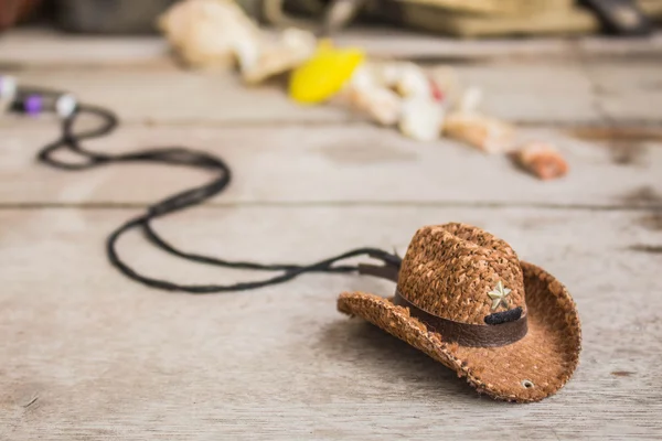 Hat with a gift — Stock Photo, Image