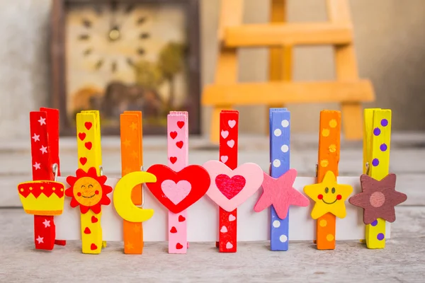 Peg colorful — Stock Photo, Image