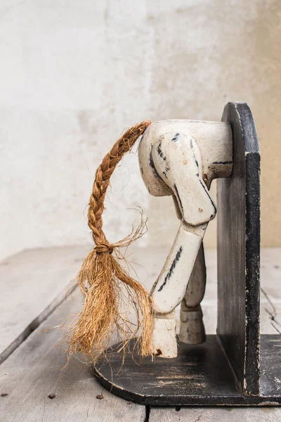 Bookmark the wooden horse — Stock Photo, Image