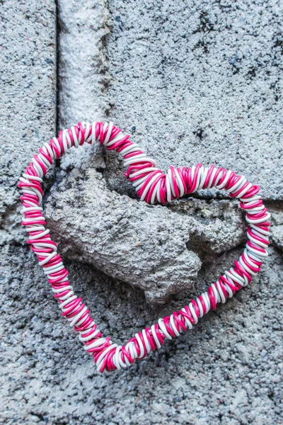 Corazón en la pared —  Fotos de Stock