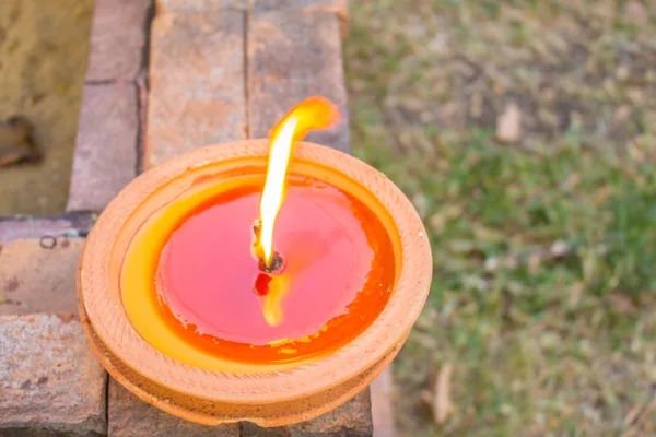 Melting candle — Stock Photo, Image