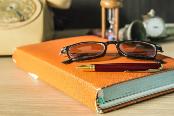 Stationary on desks. — Stok fotoğraf