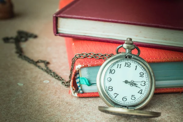 Stopwatch on wooden — Stock Photo, Image