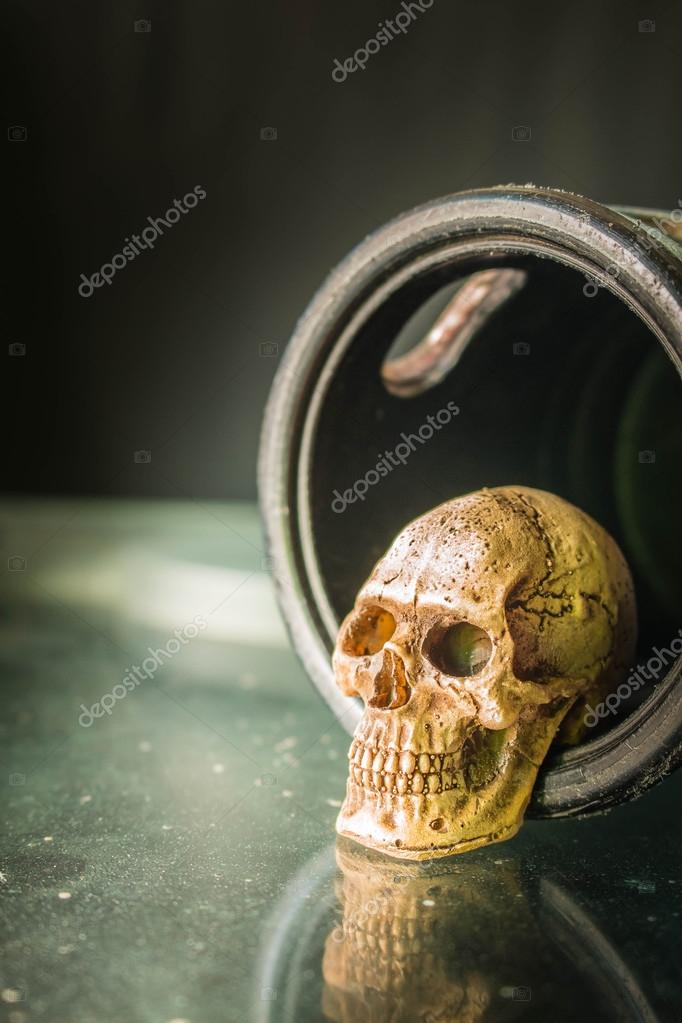 Skull Inside Door Knob Stock Photo C Start08 81507580