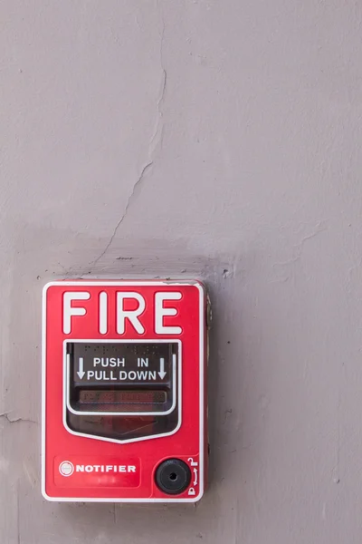 Fire alarm on the building. Stock Image