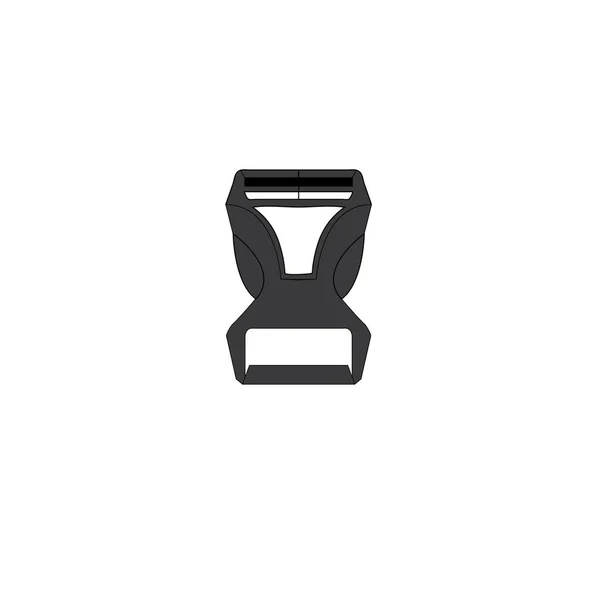Fivela Saco Vetor Design Ilustração Ícone Logotipo Templa —  Vetores de Stock