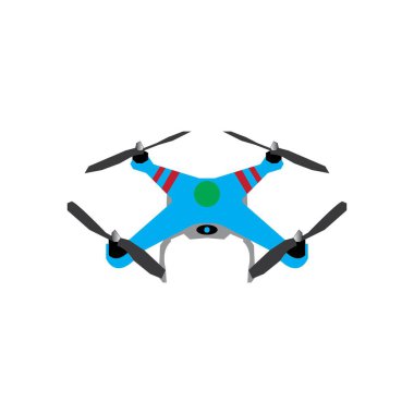 Drone tasarımı vektör ilüstrasyon simgesi logo şablonu