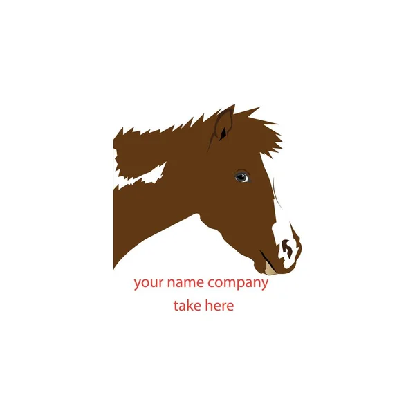 Pferd Logo Vorlage Vektor Illustration Desig — Stockvektor