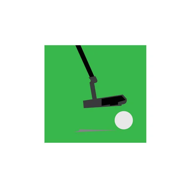 Golf Design Vetor Ilustração Ícone Logotipo Modelo — Vetor de Stock