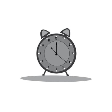 Alarm saat vektör ilüstrasyon simgesi logo şablonu
