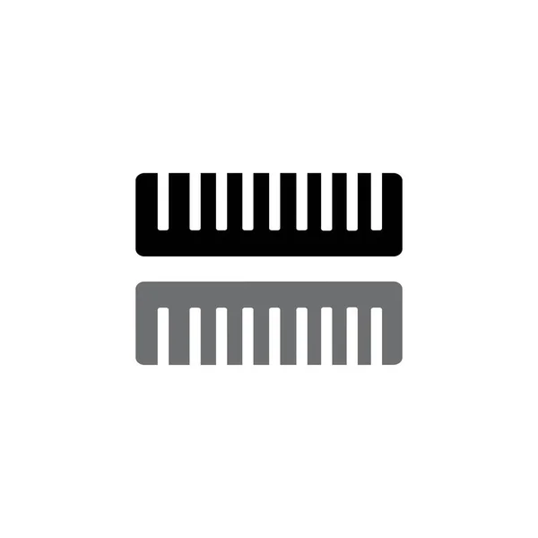 Comb Vector Design Ilustration Icon Logo Templa — 스톡 벡터