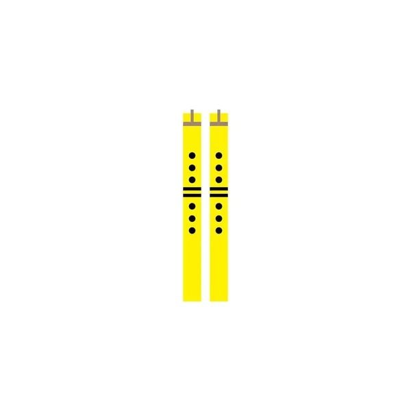 Diseño Vectores Flauta Icono Ilustración Logo Templa — Archivo Imágenes Vectoriales