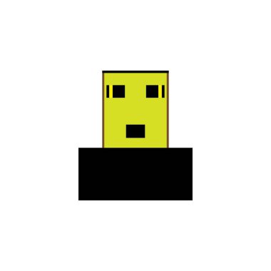 usb vektör tasarımı ilüstrasyon simgesi logo şablonu