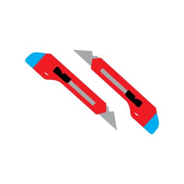 Kesici vektör tasarımı logo resimleme şablonu 