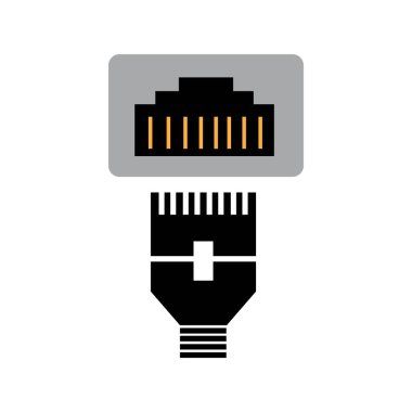 RG45 vektör tasarımı resimli logo temposu