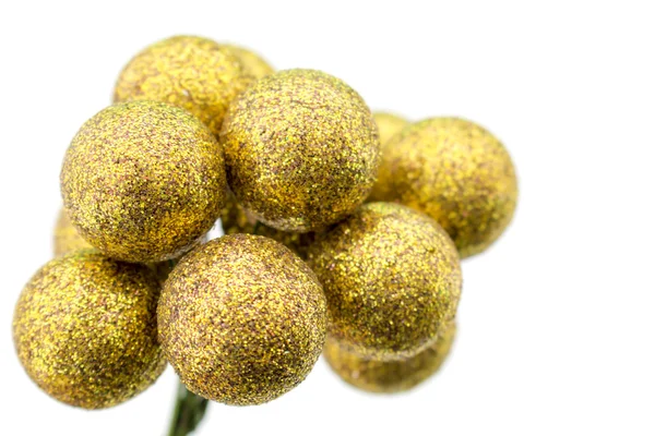 New Year's dressing gold balls — Stock Photo, Image