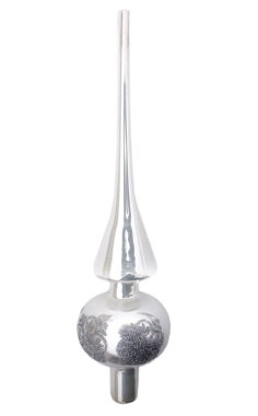 Gümüş kürk ağaca üstte