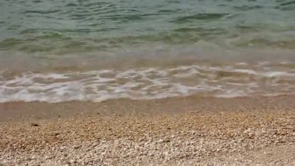 Die schöne See- und Wasseroberfläche, der Baikalsee, das Rauschen der Brandung — Stockvideo