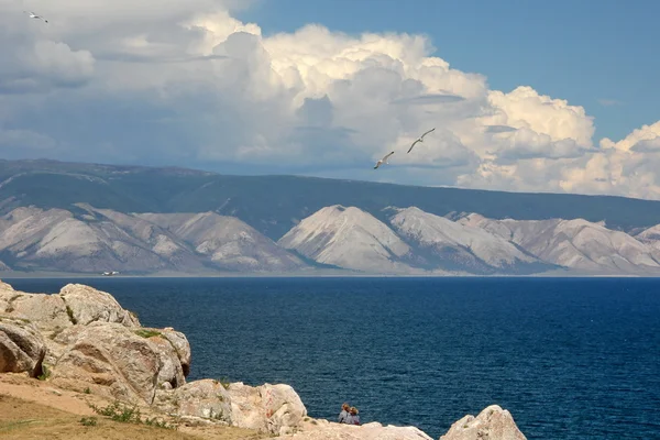 Aard van Baikal lake, Olkhon eiland, Rusland — Stockfoto