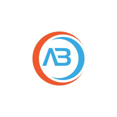 Latter logosu. Latte AB logo tasarım şablonu. Bu logo simgesi yaratıcı bir şekilde soyut şekilli anonim şirket.