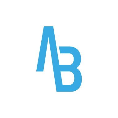 Latter logosu. Latte AB logo tasarım şablonu. Bu logo simgesi yaratıcı bir şekilde soyut şekilli anonim şirket.