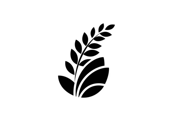 Mall För Utformning Jordbrukslogotypen Denna Logotyp Ikonen Införliva Med Abstrakt — Stock vektor