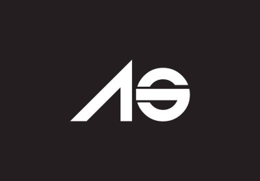 AG Harfi logosu. AG Letter logo tasarım şablonu. Bu logo simgesi yaratıcı bir şekilde soyut şekilli anonim şirket.