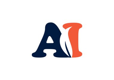 Al Letter logosu. AI Letter logo tasarım şablonu.