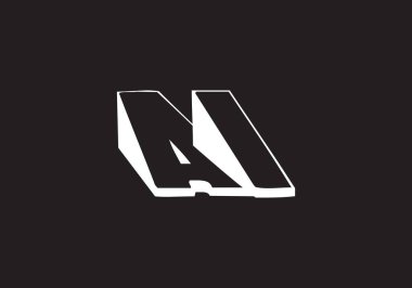 Al Letter logosu. AI Letter logo tasarım şablonu.