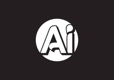Al Letter logosu. AI Letter logo tasarım şablonu.