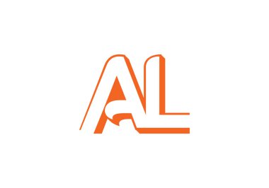 AL logosu ikinci vektör şablon tasarımı