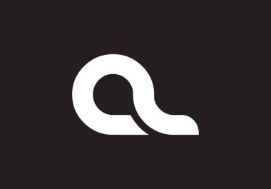 AL logosu ikinci vektör şablon tasarımı