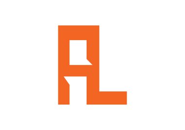 AL logosu ikinci vektör şablon tasarımı