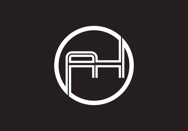Harfi Logosu Mektup Logosu Tasarım Şablonu Logo Simgesi Yaratıcı Bir — Stok Vektör