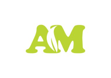 Bu yaratıcı bir AM logo tasarımı.