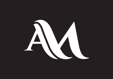Bu yaratıcı bir AM logo tasarımı.