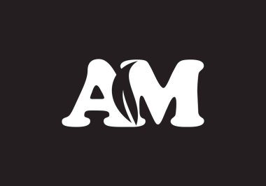 Bu yaratıcı bir AM logo tasarımı.