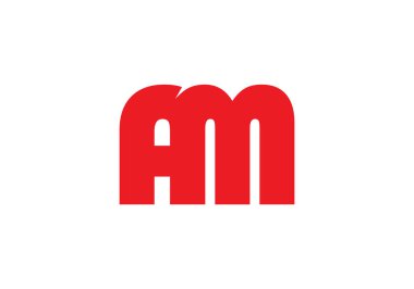 Bu yaratıcı bir AM logo tasarımı.