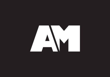 Bu yaratıcı bir AM logo tasarımı.