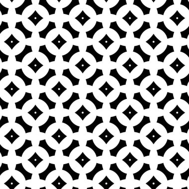 Vektör süsü. Beyaz ve siyah pürüzsüz desen.