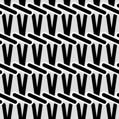 Şekil verilmiş kumaş dokusu. Maske yapmak için vektör boş. Kusursuz desen. Siyah ve beyaz resim. 